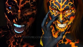 Seven Deadly Sins Makeup Tutorial  Wrath  Lava Makeup [upl. by Kcirttap740]