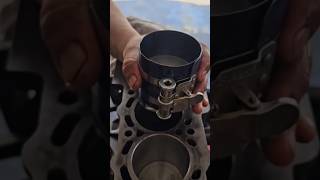 Mechanic Tricks  Piston assembly automobile mechanic automotive diy engine [upl. by Dhar]