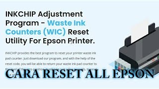 Cara Reset All Type Printer Epson [upl. by Osugi]