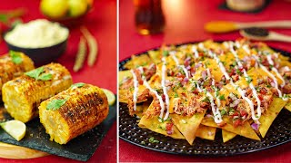 Chili Cheese Nachos with Mexican Grilled Corn by SooperChef  Magic Meals with CocaCola [upl. by Iphigeniah]