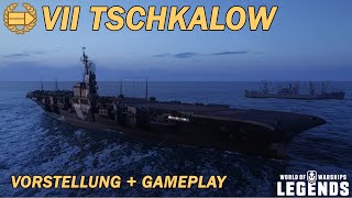 TSCHKALOW  Vorstellung und erstes Gameplay von DemoDashImpact  World of Warships Legends [upl. by Girardo]