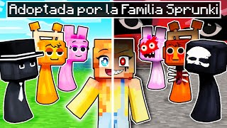 ¡ADOPTADA por la FAMILIA SPRUNKI en Minecraft [upl. by Lehteb607]