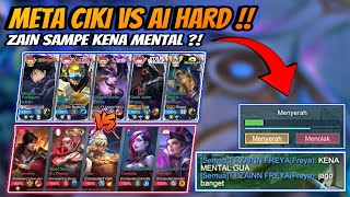 Nyobain Vs AI Hard Yang Katanya Jago Setara Pro Player  META CIKI FULL GOD VS AI HARD [upl. by Drofnas]