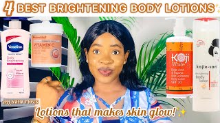 BRIGHTENING BODY LOTIONS for Even Skin Glowy Skin  Lotions That Makes Your Skin Glow [upl. by Dannel174]