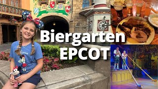 Biergarten Restaurant Epcot Disney World [upl. by Kelcy59]