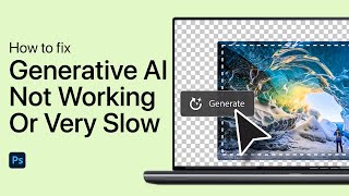 How To Fix Photoshop Generative AI Not Working or Very Slow [upl. by Atihcnoc547]