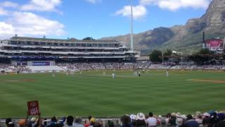 Dale Steyn bowls first ball of New Years test at Newlands Cape Town South Africa [upl. by Oker]