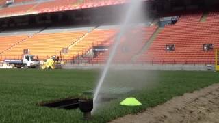 San Siro 24 irrigatori per lerba ibrida  24 sprinklers for hybrid grass [upl. by Solenne]