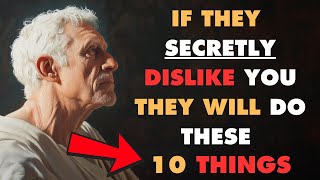 10 SIGNS Someone is SECRETLY DISLIKING YOU  Stoic Wisdom [upl. by Dow]