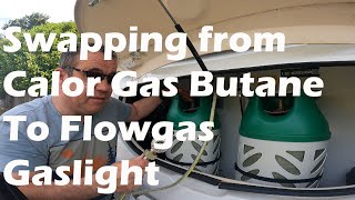 Swapping from Calor Gas Butane to Flo Gas Gaslight bottles [upl. by Tiraj]