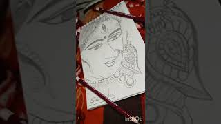 ❣️❣️❣️❣️❣️Navratri ki hardik shubhkamnaye maadurgapaintingwithwatercolors painting artandcraft [upl. by Auberta]