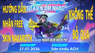 LQ l Hướng dẫn nhận Free trang phục Nakroth Producer Tia Chớp  Vương Vito [upl. by Anaik929]