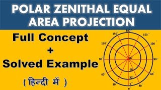 polar zenithal equal area projection [upl. by Sirad342]