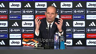 ALLEGRI post JuveAtalanta 22 conferenza stampa quotPunto decisivo sui fischi dello Stadiumquot [upl. by Eelrihs]