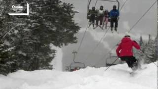 Lift Line at Stowe VT  Trails We Love [upl. by Eshman]