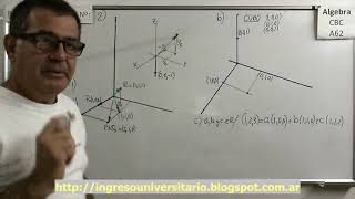 Álgebra CBC A62 Práctica 4 – Ejer 2 Puntos y Vectores en el espacio 3D R3 [upl. by Eamaj]