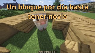 Construyendo una Casa hasta tener Novia con un bloque por dia en Minecraft  Dia 177 [upl. by Aym]