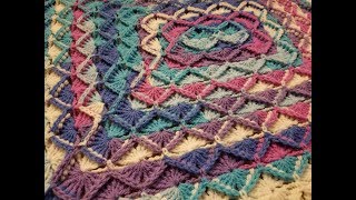 The Bavarian Stitch Blanket Crochet Tutorial [upl. by Karil]