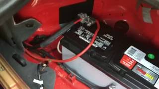 BMW e31 850i battery replacement and single battery conversion [upl. by Haneen412]