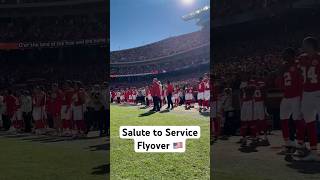 Perfect way to kick off our Salute to Service game 👏 ChiefsvsBroncos [upl. by Fital]