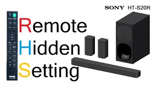 Remote Setting  HTS20R Sony home theater 51। How increase Sound Effact। True Dolby 51 [upl. by Pentha]