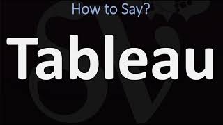 How to Pronounce Tableau CORRECTLY [upl. by Gaeta]