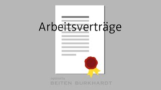 Arbeitsverträge [upl. by Borroff727]