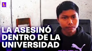 Feminicidio dentro de la universidad quotCámaras captaron el momento en que la joven pedía auxilioquot [upl. by Ispep]