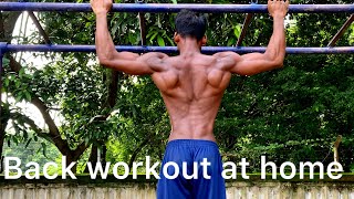 Back workout at home calisthanics homeworkout backworkout motivation youtubevideo viralvideo [upl. by Froh]