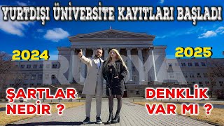 RUSYADA ÜNİVERSİTE OKUMAK  GÜNCEL ŞARTLAR 20242025 [upl. by Davilman]