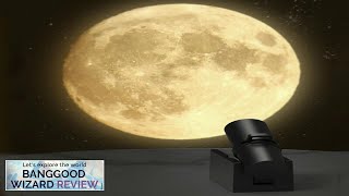 LED Moon Projection Lamp Star Projector Planet Projector Background Atmosphere Led Night Review [upl. by Aimej]