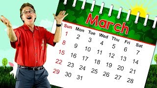 The Month of March  Calendar Song for Kids  Month of the Year Song  Jack Hartmann [upl. by Aenet]