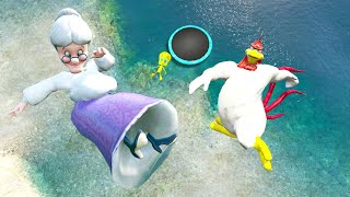 GTA 5 Granny Foghron  Tweety Pikachu Trampoline Jumps amp Funny Fails 6  Euphoria physics [upl. by Pergrim854]