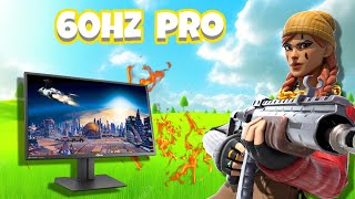 I PLAYED FORTNITE ON A 60Hz MONITOR [upl. by Arrek736]