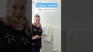 EASY Fancy Fold for your Towels staging denverrealtor sellingahome diystaging [upl. by Hessney]