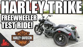 HarleyDavidson Trike Freewheeler Test Ride 2017 [upl. by Wilona]