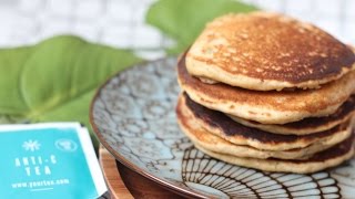 Recette pancakes healthy aux flocons davoine [upl. by Ardnama834]