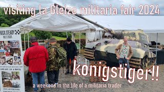 Visiting la gleize militaria fair 2024 a weekend in the life of a militaria trader lagleize ww2 [upl. by Nnahgaem978]