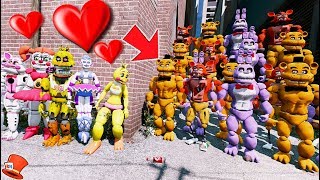 VALENTINES DAY ANIMATRONICS vs EVIL BUFF ANIMATRONIC ARMY GTA 5 Mods FNAF RedHatter [upl. by Ecirtra442]