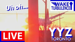 🔴LIVE Toronto Pearson Planespotting ✈️ CYYZ Airport Action🌙 [upl. by Maxey]