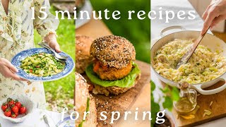 15 Minute Vegan Recipes for Spring  Tasty amp Beginner Friendly [upl. by Ghassan15]