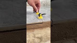 Hollow floor tile balance correcting process with the rotary knob corrector [upl. by Thorner]