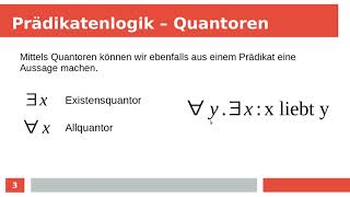 Mathematik für Informatiker  Prädikatenlogik [upl. by Eelaras]