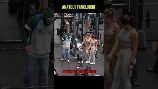 I wanna be strong like you😜anatoly gym prank [upl. by Llehcsreh]