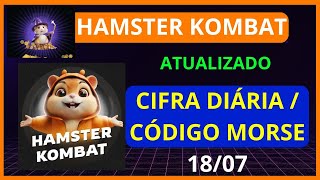 HAMSTER KOMBAT 🐀 CIFRA DIÁRIACÓDIGO MORSE DIA 1807 FUNCIONANDO [upl. by Bergwall]