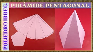 COMO HACER UNA PIRÁMIDE PENTAGONAL RÁPIDO Y FÁCIL  PENTAGONAL PYRAMID [upl. by Novat]