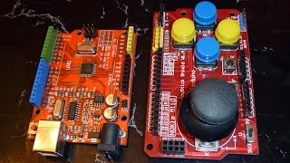 Funduino Joystick Shield  Part 1 Introduction  Basic Functions [upl. by Helge365]