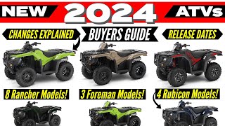 New 2024 ATV Models Released Rancher Foreman  Rubicon [upl. by Lyrred296]