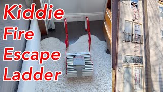 Kiddie Fire Escape Ladder Review 3story 25 feet [upl. by Ajin593]