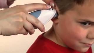 Taking a temperature with the Braun IRT 4520 Ear Thermometer [upl. by Rett]